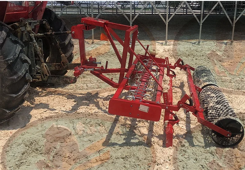 Reeds patented mechanical grader and leveler for horse racing and sand paving for racecourses
