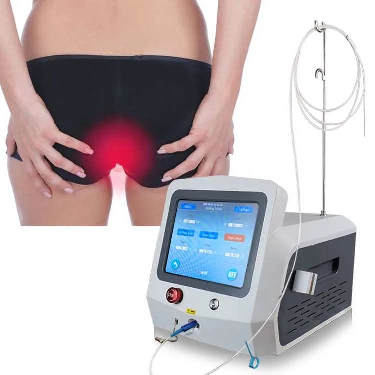 Professional and high quality diode laser hemorrhoid 1470nm 980nm surgic treatment  instrument