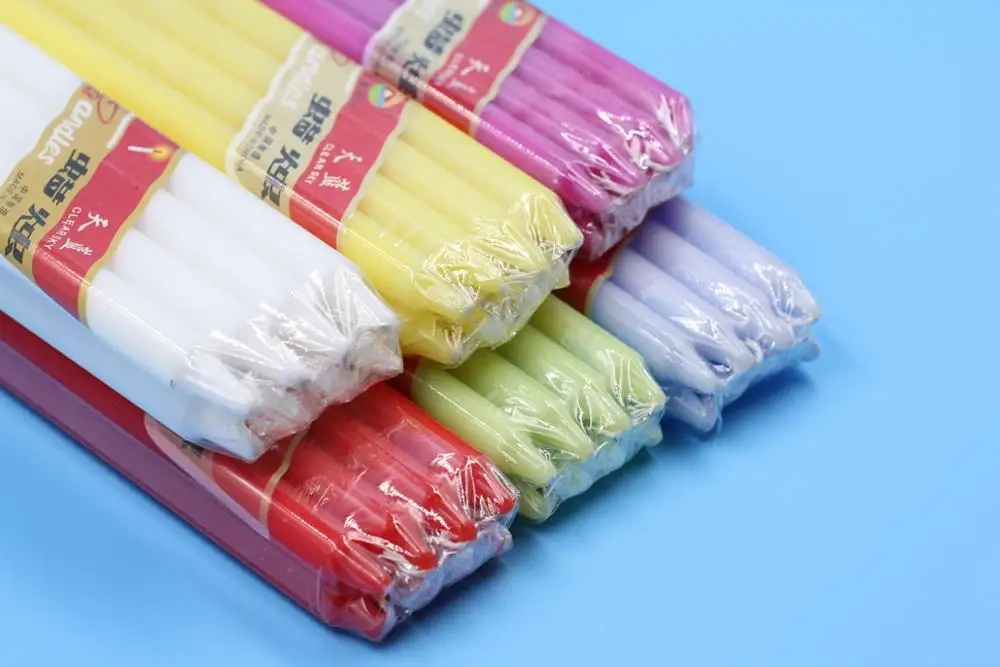 Wholesale Home church Small Size parafin wax Low Price Colorful bougies candles