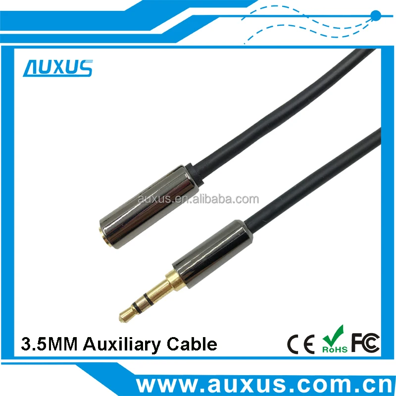 3.5 мм AUX стерео аудио кабель-удлинитель мужчин и женщин Тип 24 К Позолоченные Шаг вниз дизайн разъемы металла с высокой чистой OFC