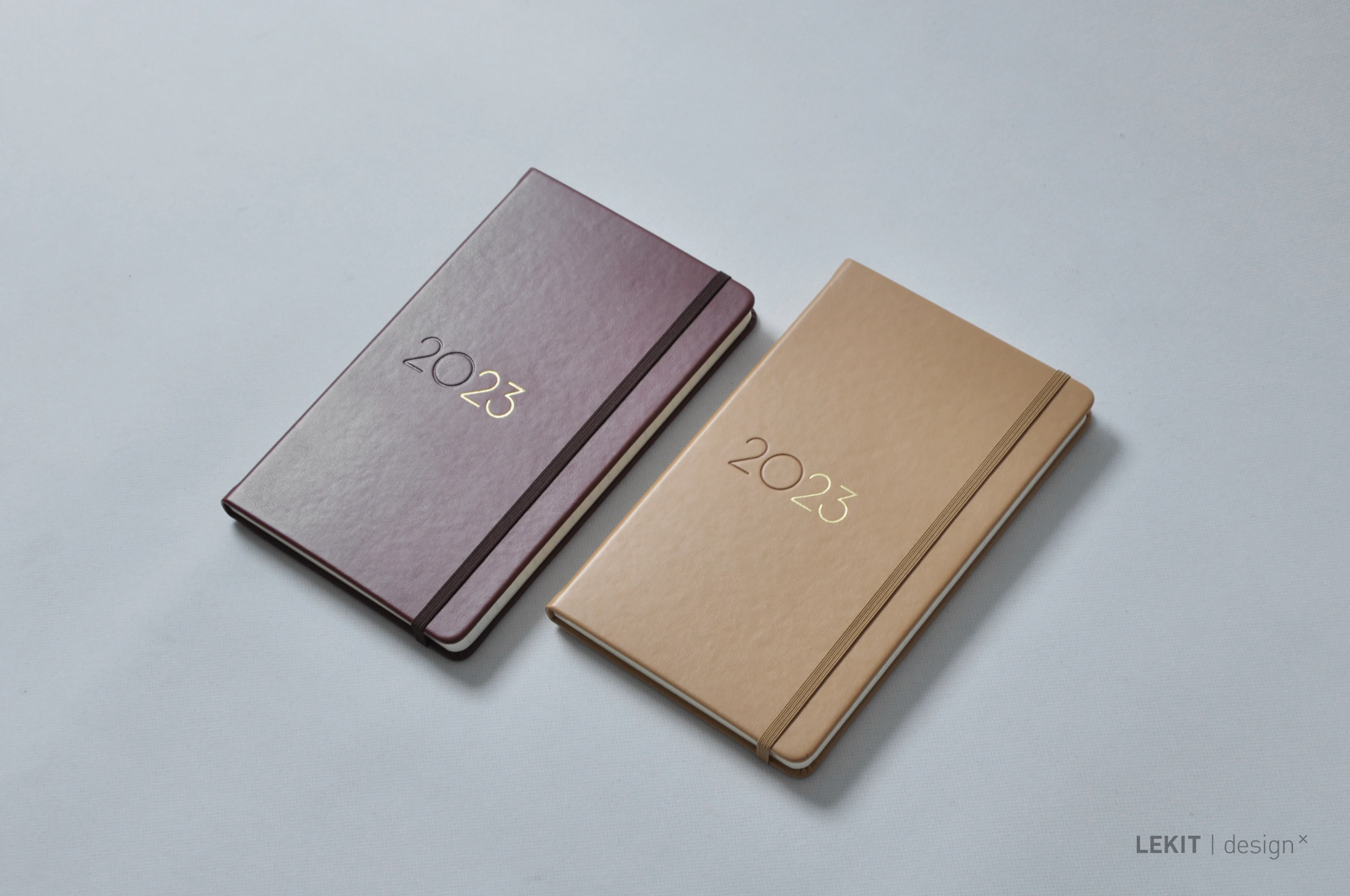 Manufacturers A5 Hardcover Green PU Leather Customizable Agendas Journals Notebooks Agendas 2025 Planners Diaries