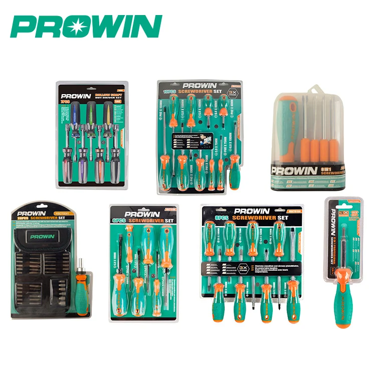 PROWIN One Stop бесплатный образец магнитных бит Pozi Torx Star керамическая Отвертка Phillips Multi Schraubendreher набор отверток