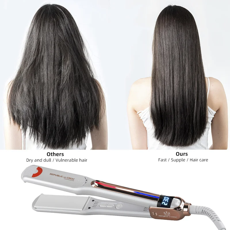 450F Hair Straightener Custom Logo Irons Professional Nano Titanium Pro fer lisser Wholesale Private Label Flat Iron