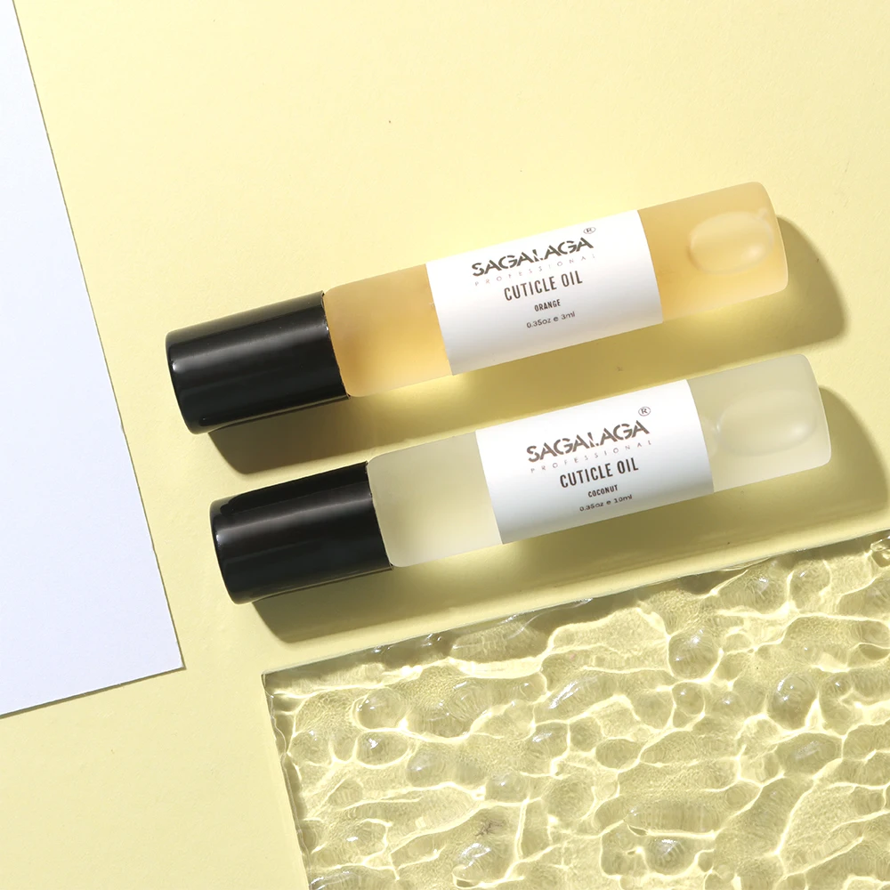 13 Scented Glass Nail Cuticle Oil Bottle With Roller Ball Oem Custom Logo Nail Care Kit Manicure & Pedicure Set Wholesale