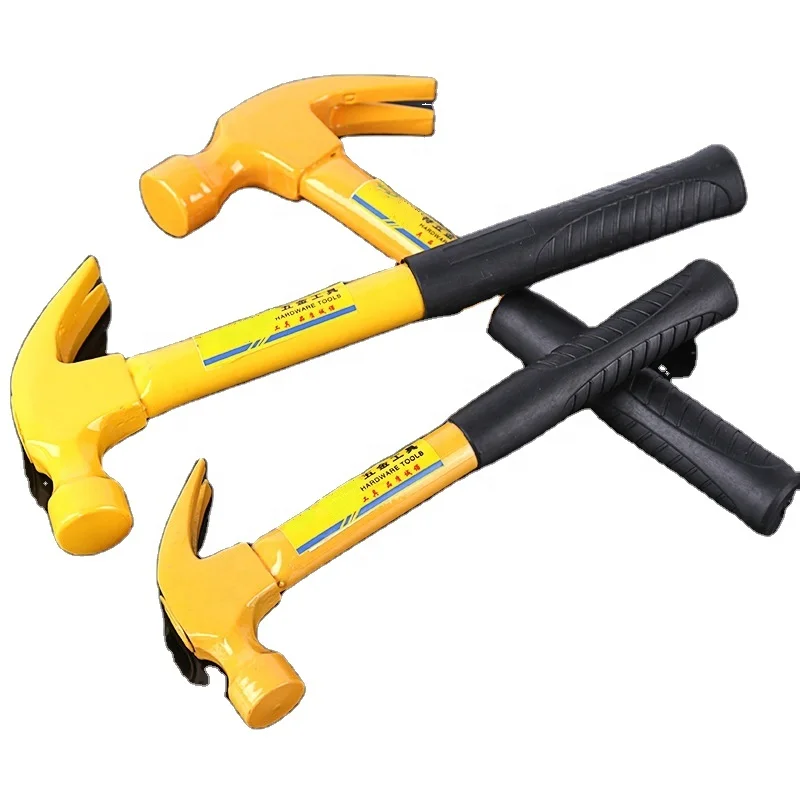 Good sale Custom High Carbon Steel Anti-slip PU Handle Steel Pipe Claw Hammer Dovetail Roof Hammer