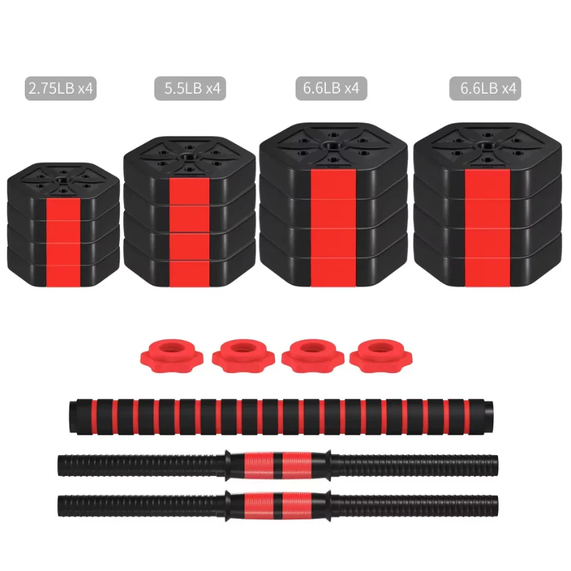 Lift Regroup, Adjustable Dumbbell Set 60 lbs (Approx. 29.9 kg), Dumbbell Bell 2-in-1, Home Fitness Workout Equipment