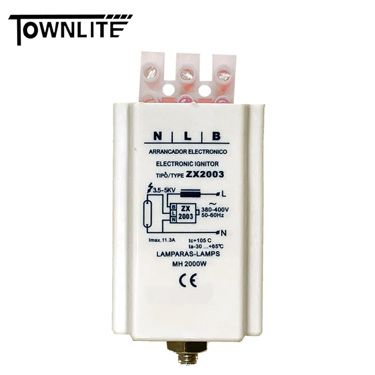 2000w 380v 400v electronic start metal halide ignitor for hid bulb