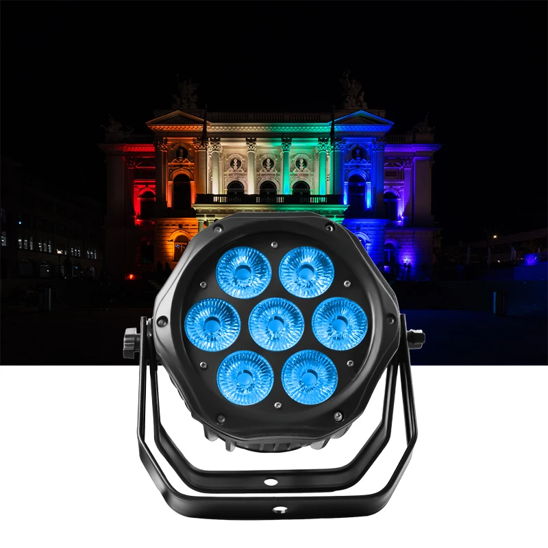 Hot Sale 7*10W 4In1 Rgbw Dmx512 Control Sound Activated Led Par Lights