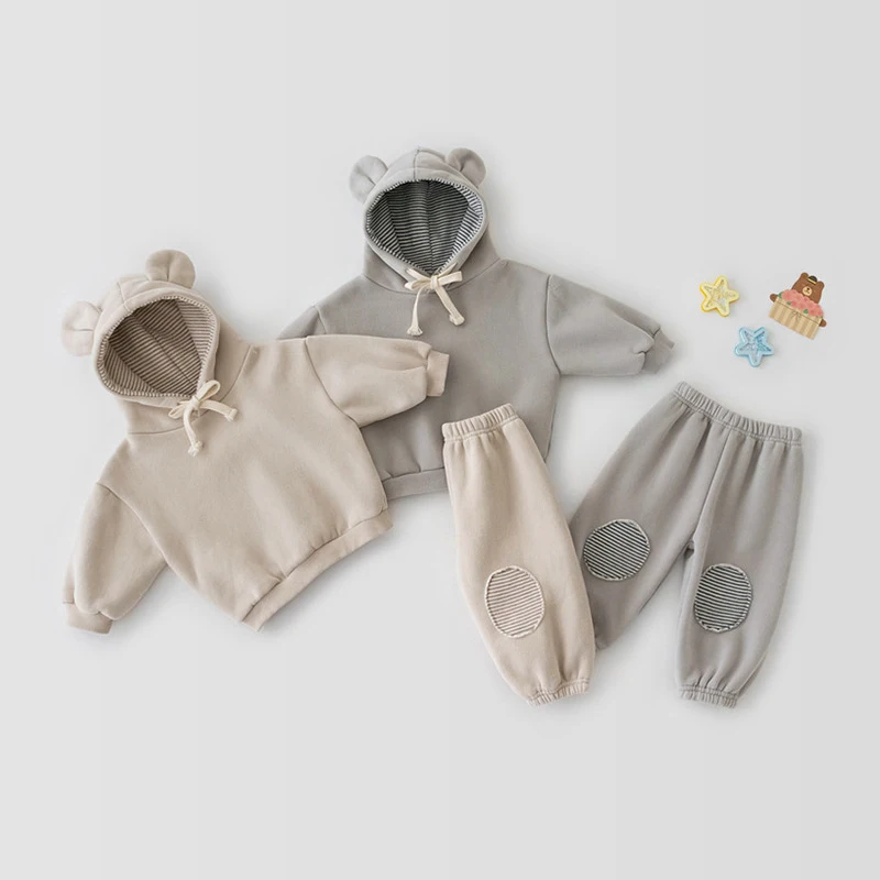 Tracking Suit Fo Ro School Track Small Toddler Knit Outfit Drawstring Twin Clothing Baby Boy And Girl Matching Outfits