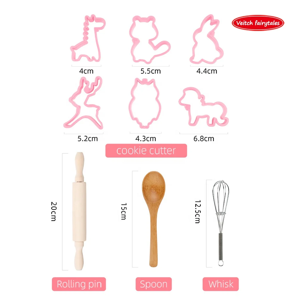 Veitch сказки Таможня Ягнится колпак шеф-повара фартук костюм Ролевые игры сковорода выпечная прокладка салфетка для инструменты для выпечки набор кухонных игрушек для одежды для мальчиков и девочек