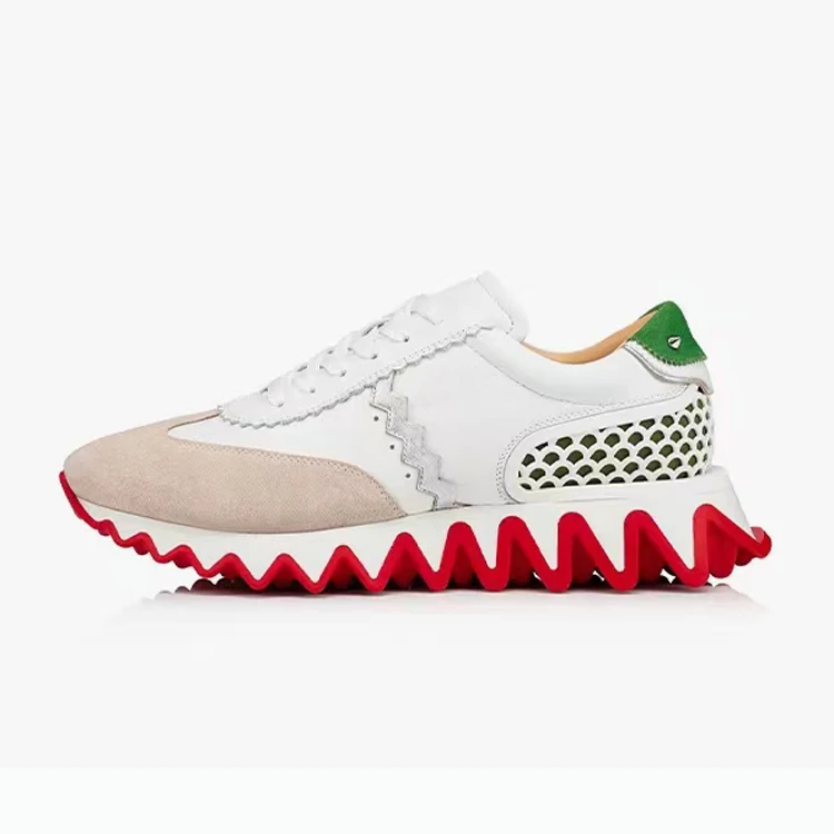 Luxury Big Luxury Red Sole Sneakers Italian Men And Women Shoes Top Quality Top Cashmere Fabric Full Set Of Original Packaging