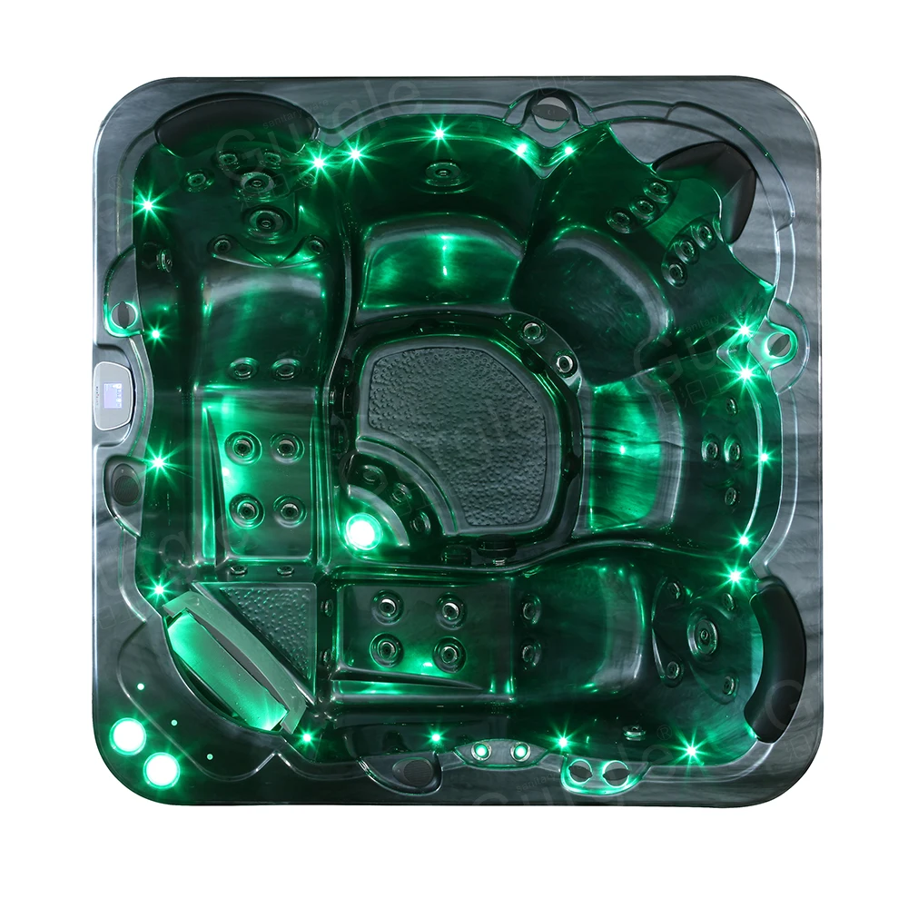 Gurgle High Quality 5 Person Hot Tub Spa Outdoor Spa Whirlpool Massage Garden Hot Spa Deep Soaking Tub