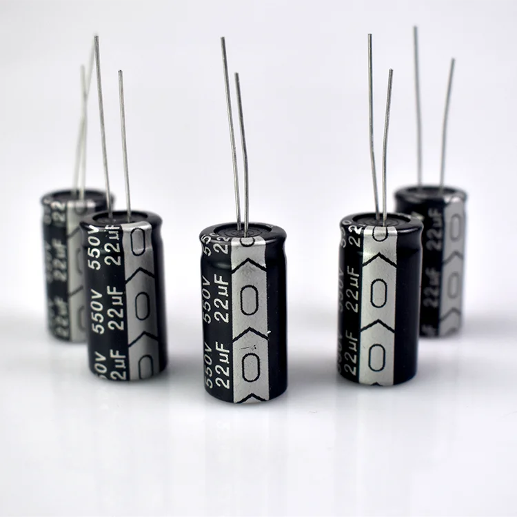 Best Seller 22UF/550V 13*25 High High Ripple Long Life Aluminum Electrolytic Capacitor for Electronic Ballasts