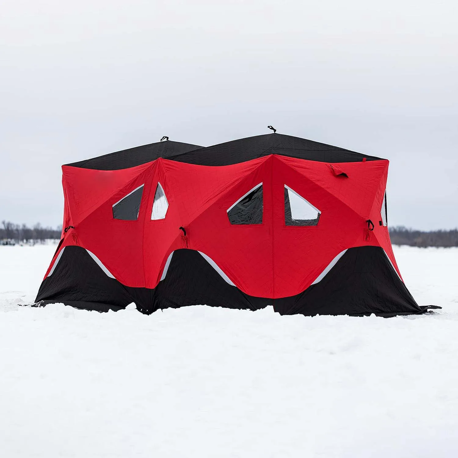 ice shelter 2 person pop up portable ice fishing shelter top insulated ice fishing tent