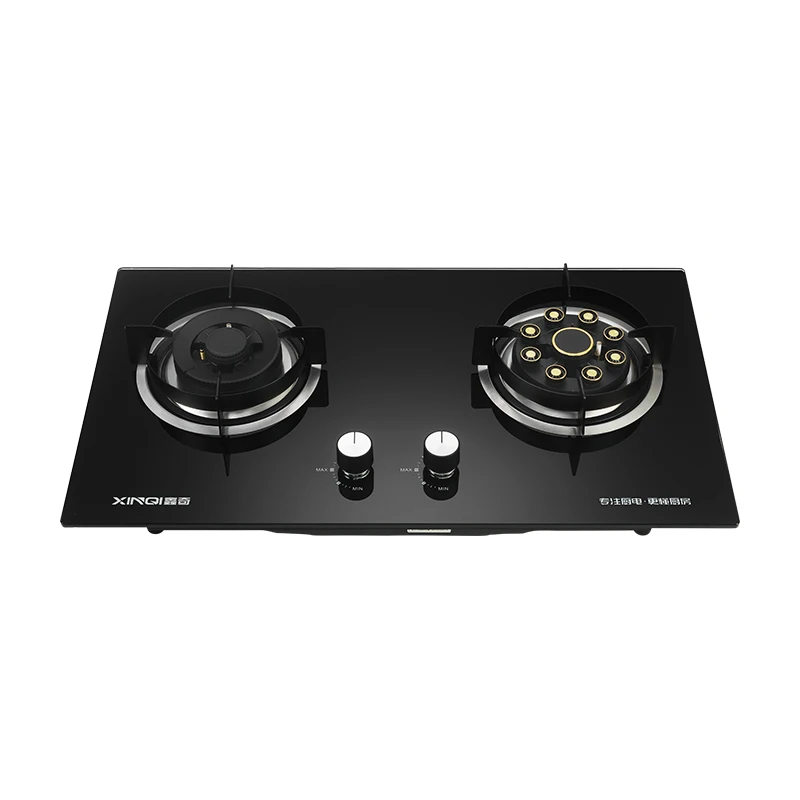 Gas Stove 2 Burner With Chinese Cooking Stove