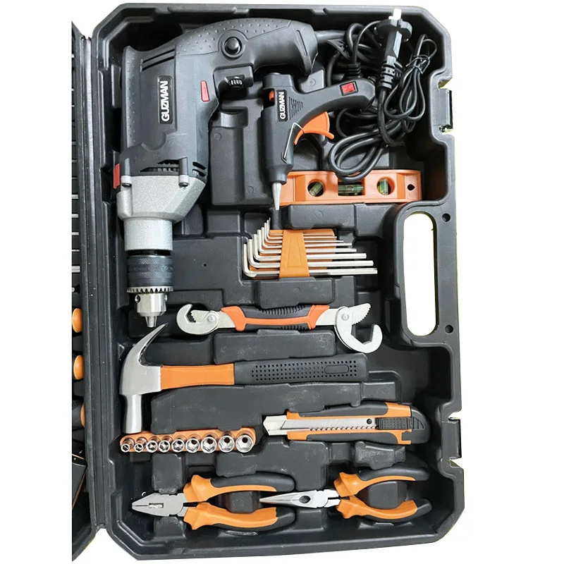 
Household Tool Box Plastic Household Strict Quality Control Large Capacity Hard Light Brown Rectangle Plastic Tool Box 