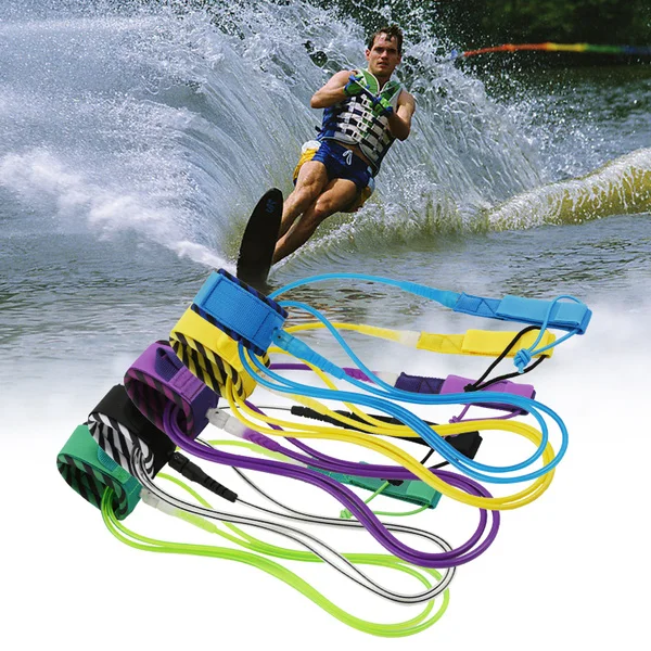 Surfing Ankle Rope 360 Degrees Rotation Skin-friendly Surfing Supplies Paddle Board Surfboard Leg Leash for Sea