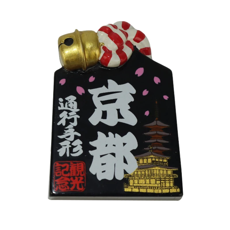 Custom Japanese style resin refrigerator sticker travel souvenir gift resin Fridge Magnet home decor Promotional souvenir