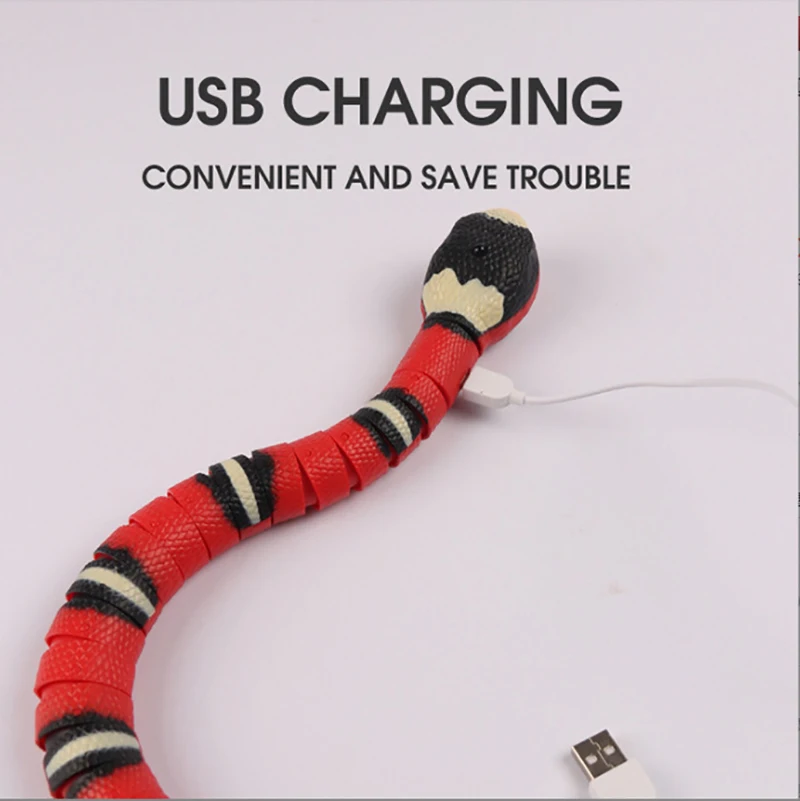 Умный сенсор USB перезаряжаемая электронная движущаяся имитация змеи кошки интерактивные игрушки или игры новые подарки