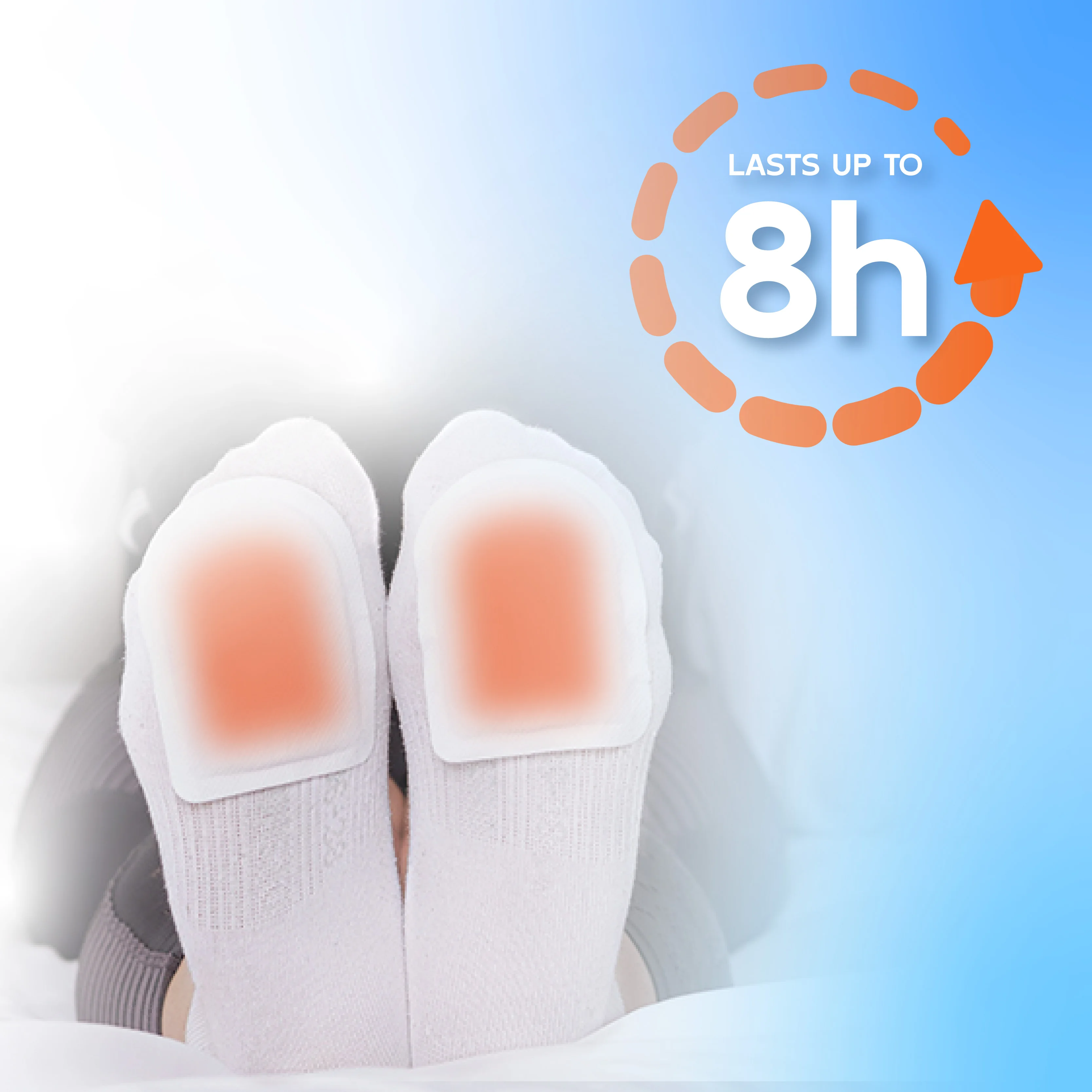 OEM Toe Warmers Disposable Foot Pads Long Lasting Heat To 8 Hours For Hunting Outdoor Sports