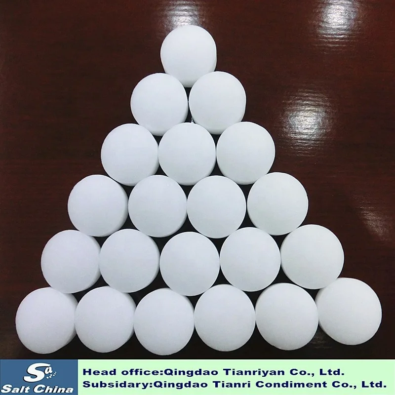 99% purity water softener salt for water treatment Industrial salt tablet   salt pallet for water softening OEM