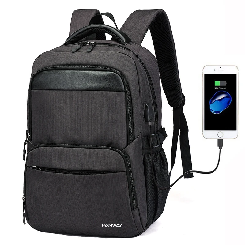 USB charger backpack anti theft Waterproof Shockproof Leisure Notebook Business school Laptop with USB