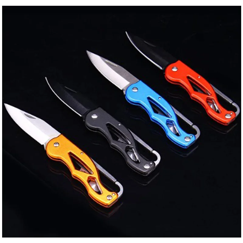 Survival outdoor tools keychain knife stainless steel portable fruit cutter
