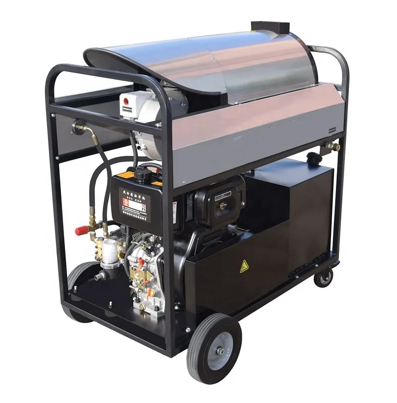 outdoor railway gas or diesel driven fuel heating type steam hot water high pressure washer