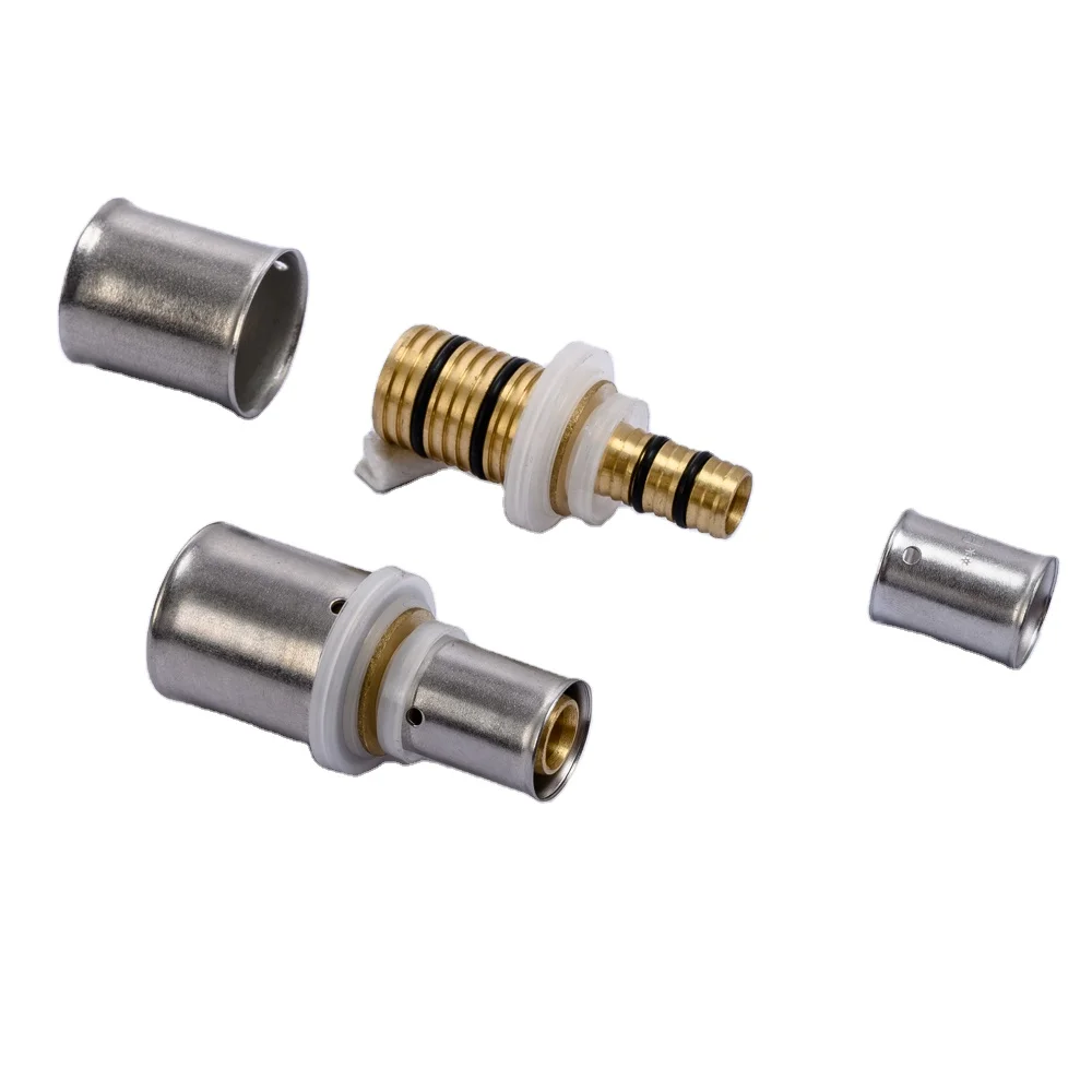 Латунные гидравлические шарнирные фитинги с внутренним коленчатым прессом для pex al трубы 16 мм x 1/2