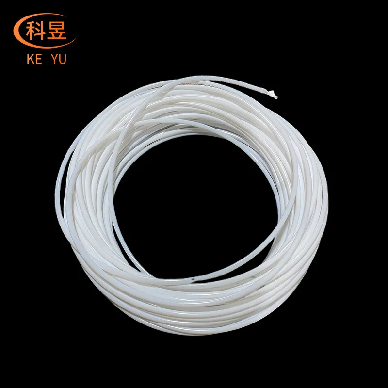 Teflon insulation hose milky white PTFEPTFEOil pipe four fluorine tube chemical conveying pipe