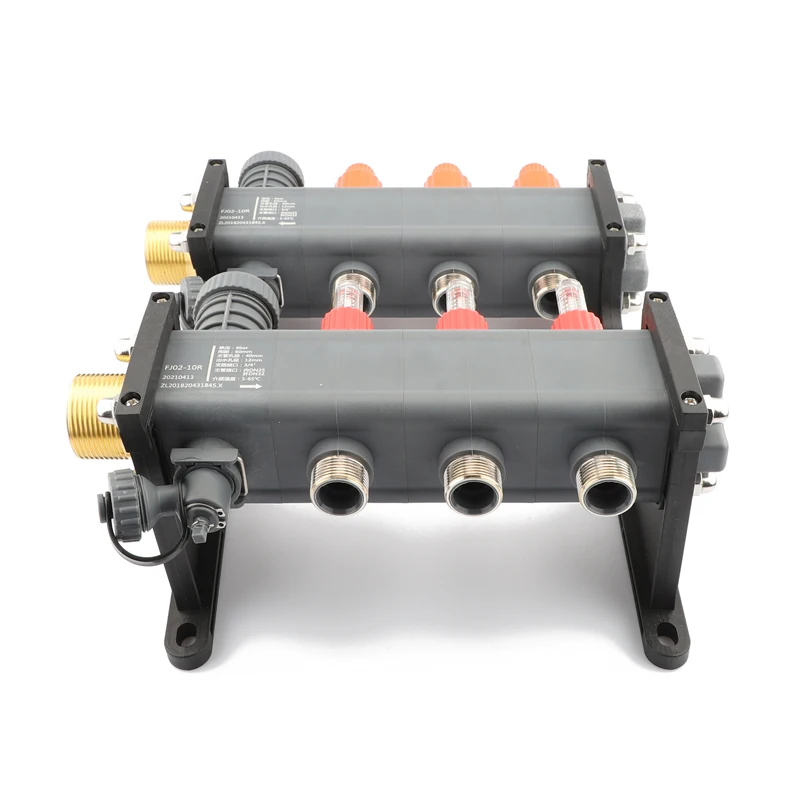 High-Strength PA Manifolds from Manufacturers for Water Heating Systems Made of Durable Plastic for Floor Heating Panels