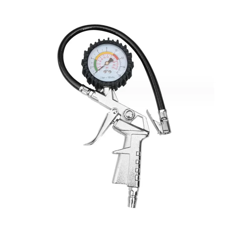 High precision tire pressure gauge  motorcycle charging and discharging gun pressure gauge