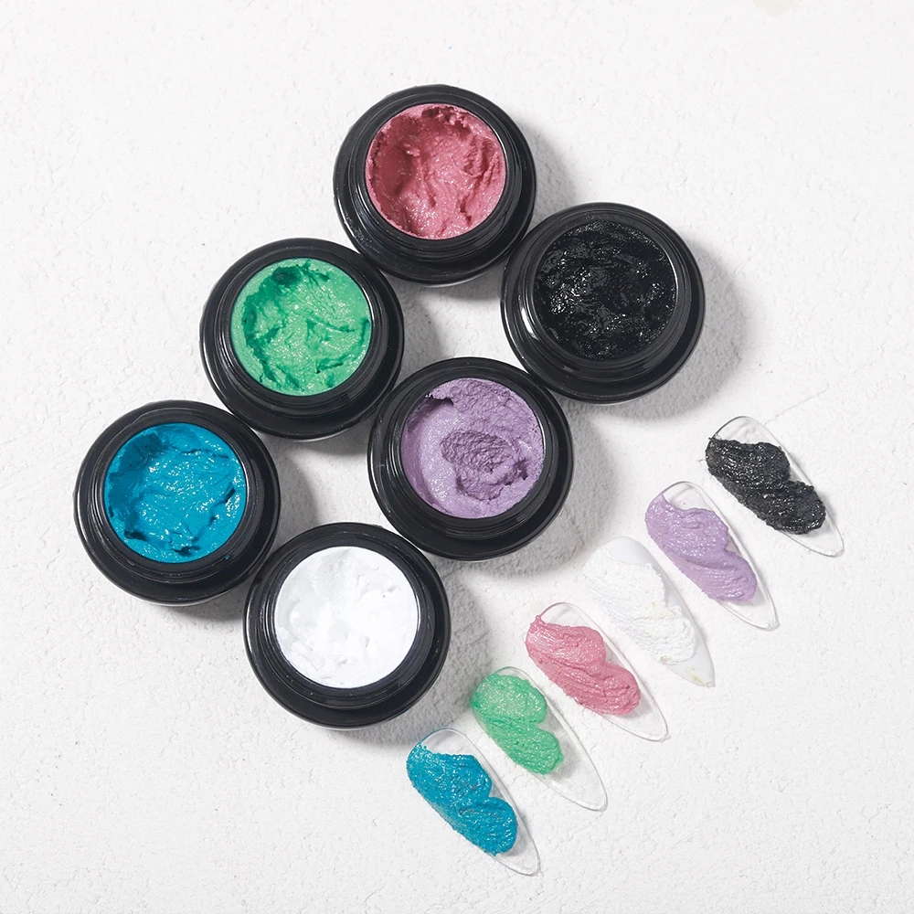 BeiEn Private Label 10g 3D DIY Gypsum Sculpture Modeling soak off Nail Polish set