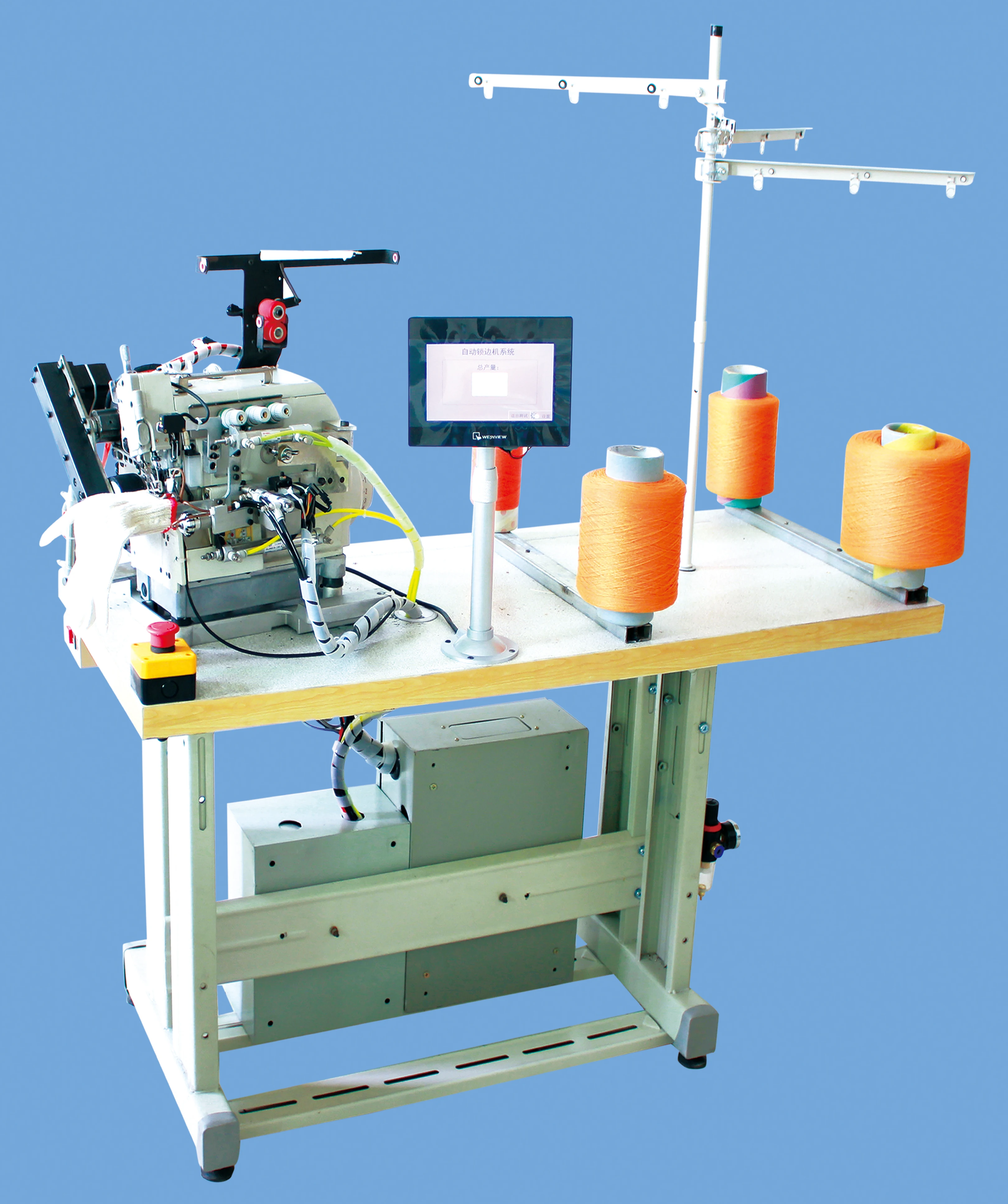 
Automatic glove overlock sewing machine 