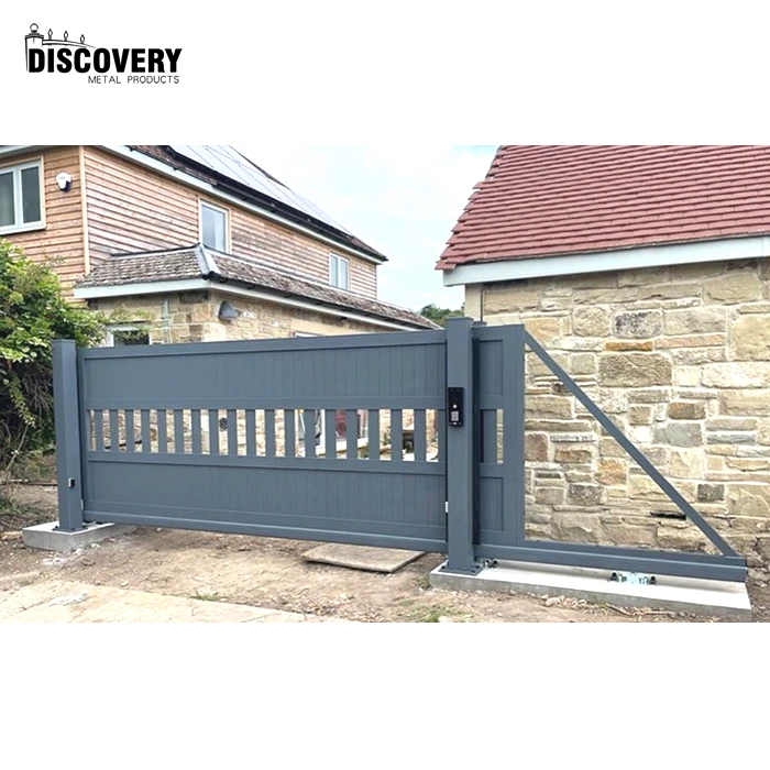 Top quality automatic aluminum cantilever gate system for entrance main gate house garden factory industrial entrance gate