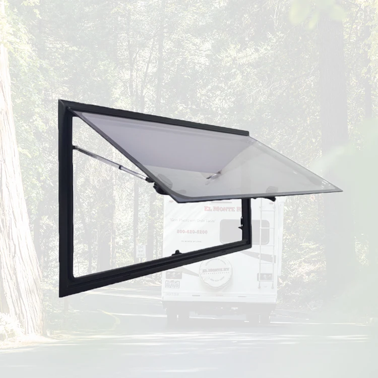 High quality RV Window Right Angle Side Window with Aluminum frame Double glazed anti-UV acrylic glass with China Factory