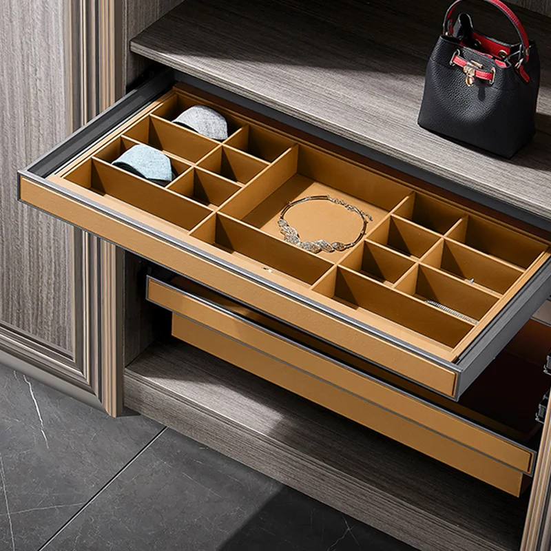 Factory Aluminum Jewelry Display Bedroom Metal Pull Out Wardrobe Organizers For Clothes Garage Storage Display Box Shoe Cabinet