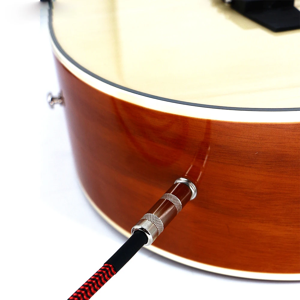 Guitar Parts Connector Nylon Braid 3M 6M 10M Guitar Cable Electric Instrument Bass Amp Cord  For Bass Guitars