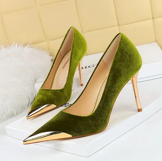 up-1478r Simple Korean Party 10cm Thin High Heel Shoes Dress Office Pumps Heels for Party