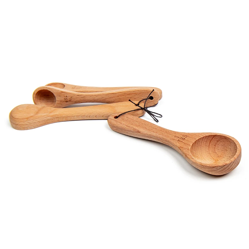 4 шт. переносные кухонные принадлежности из натурального бука