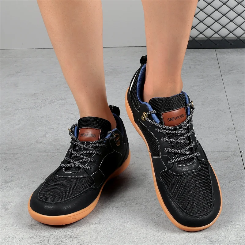 Barefoot Sneakers Women Wide Toe Box Protection Casual Fitness Walking Shoes Custom Wide-head Barefoot Shoes For Men