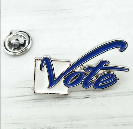 Fraternity Different Sorority Organizations Red White Gold Pink and Green Sorority Vote Brooch Pins Gift Enamel VOTE Lapel Pin