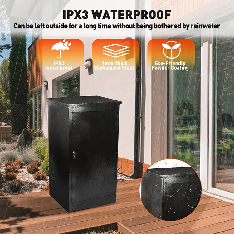 JH-Mech Parcel Drop Boxes For Outside 20.8*16.5*49.2 Extra Large Mailbox Lid With Cushioned Modern Mail Box Metal Outdoor