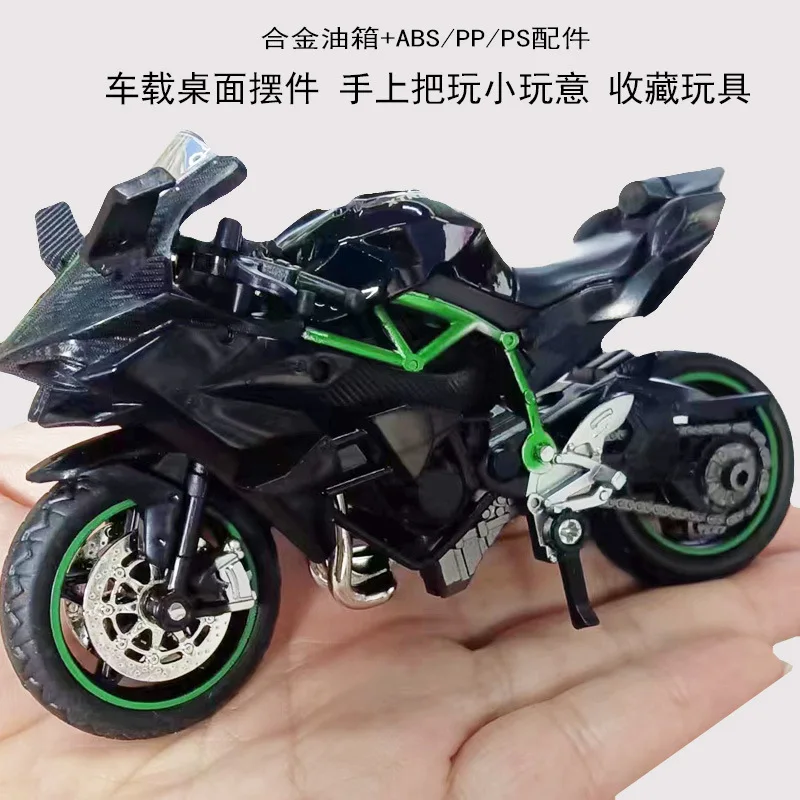 2024 Wholesale New 1/18 Scale Diecast Simulated Alloy Steering And Shock Absorbing Motorcycle Model Ornaments Toys