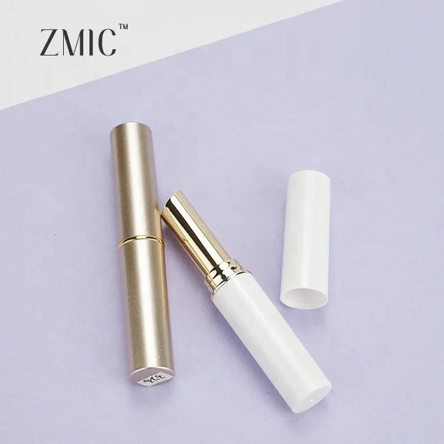 Guangdong slim lipstick pen container metal gold white lipstick tubes manufacturers