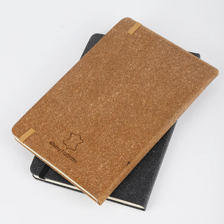 A4 A5 A6 leather recycled notebook lunar books with customized logo eco friendly production