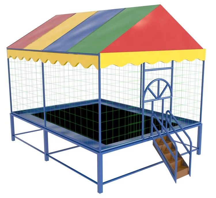 Открытый батут 8 футов 14 футов 15 футов 6 м 16 футов Банджи оборудование для игры в парк коммерческий прямоугольный Тень для фитнеса