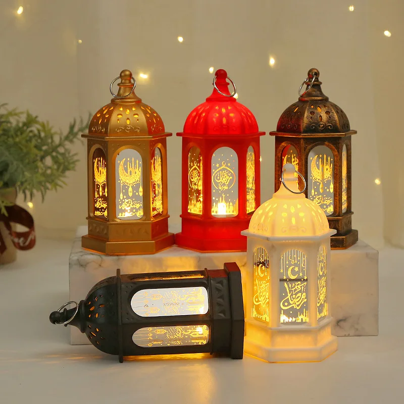 Ramadan Lanterns Retro Lantern Eid Decorations Led Light Home Decorations