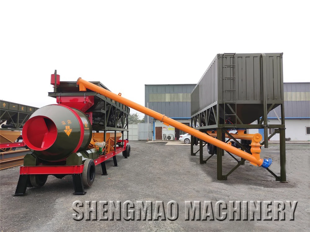 Ready Mixed Continuous Concrete Batch Plant Movable Floating Concrete Mixing Plant