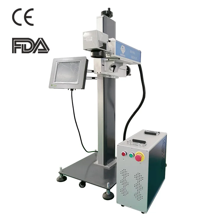 Raycus JPT Q-Switch 20W 30W 50W Laser Coding System Flying Online Marking Machine Flow Production Line Automatic Fiber Laser